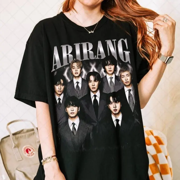 [FREESHIP] 7 Arirang Bangtan 2.0 T- Shirt, K- Pop Music Graphic Tee, K- Pop 2026 Bangtan Tour Shirt