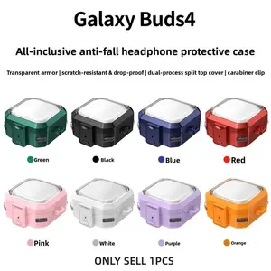 Suitable for Samsung Buds4 stand transparent armor wireless Samsung Buds4 Pro Bluetooth earphone protective case Cover
