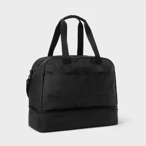 Weekender Bag with Drop-Bottom - Open Story Black