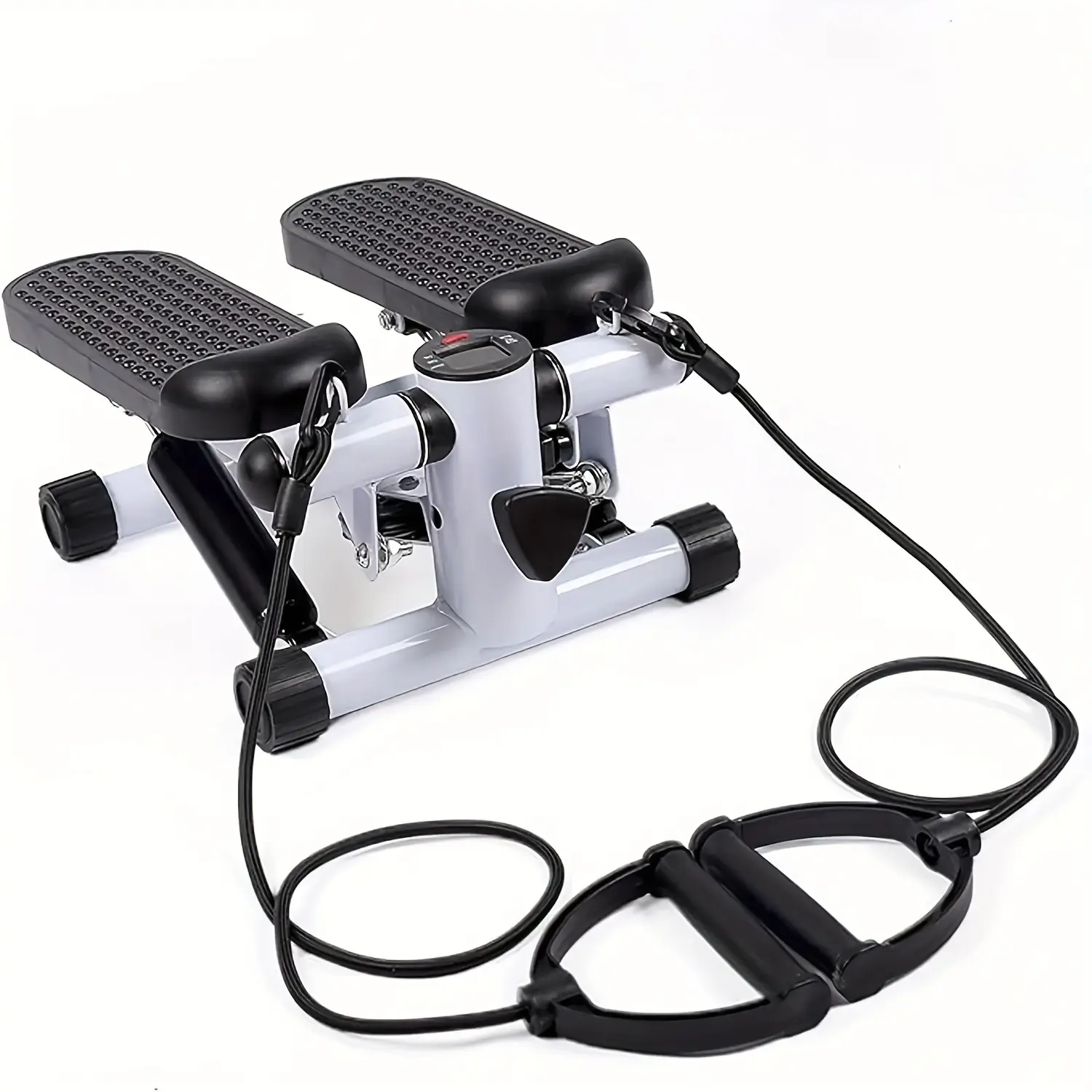 330LBS Heavy-Duty Mini Stepper Machine for Home Fitness - Electronic Data Monitoring Screen, Adjustable Resistance Bands, Compact Space-Saving Design, Low-Impact Aerobic Exercise, Burns Calories, Tones Legs