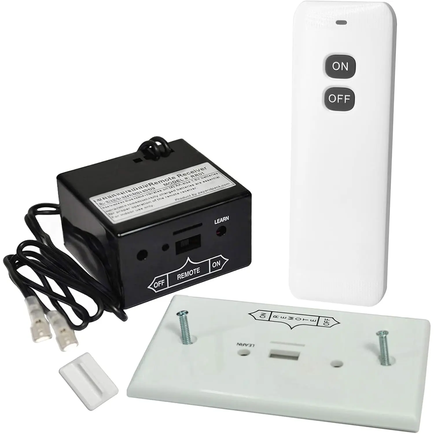 TR1001 On/Off Gas Fireplace Remote Control Kit for Millivolt Valve, IPI Module, Replaces Wall ,  Gas Fireplace Remote