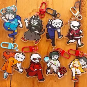 Homestuck Character Keychain, Regretevator Keychain, Homestuck Keychains, Lil Hal, Regretevator, Ranfren Keyring Gifts, Homestuck Keychain Cute Gifts, Bag Accessories