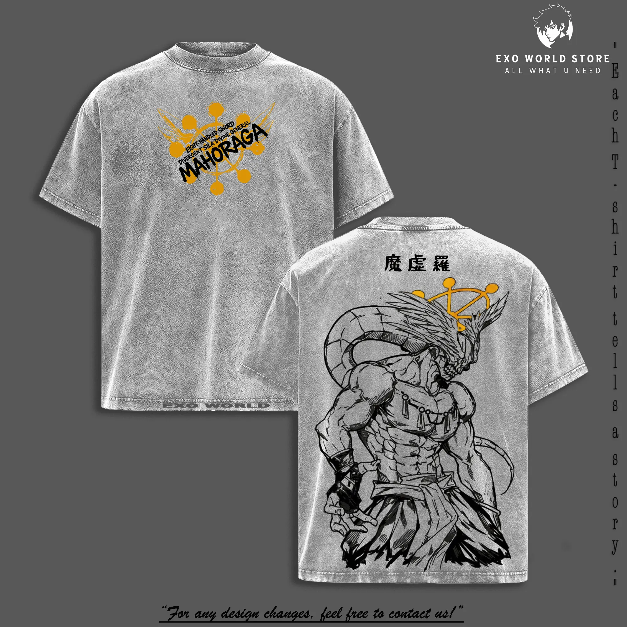 Mahoraga Adaptive Wheel Shikigami Jujutsu Kaisen Tee & Hoodie