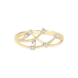 Interlocking Floating Diamond Ring