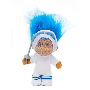 My Lucky Fencing Troll Doll - Blue Hair by Russ Berrie by Russ Berrie