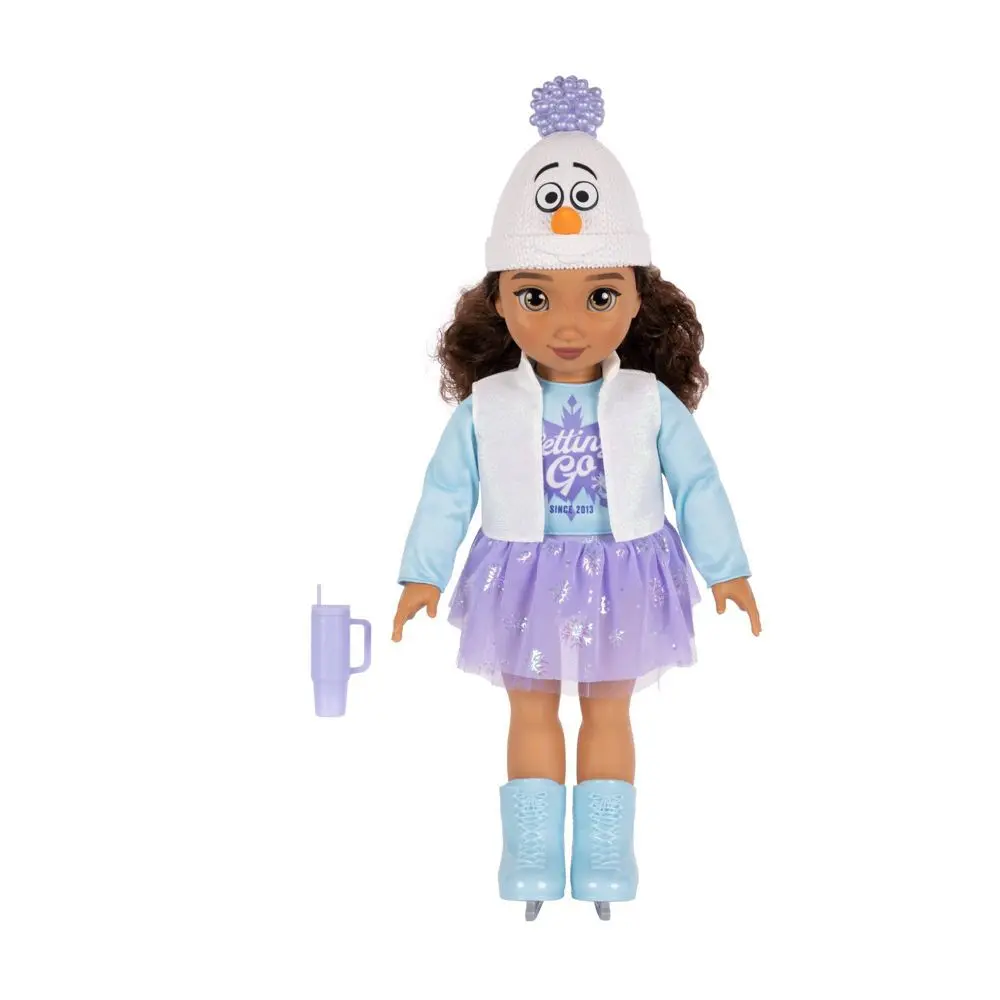 Disney ILY 4ever 18" Latina Brunette Ice Skater Outfit Elsa Inspired Doll, Collectible Doll, Fashion Dolls