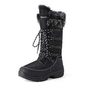DREAM PAIRS Women's Warm Faux Fur Lined Mid-Calf Winter Snow Boots