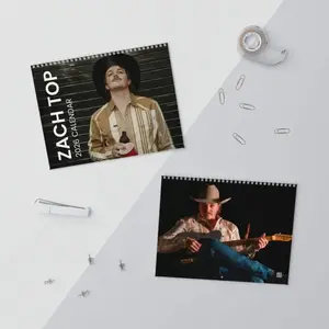 Zach Top 2026 Calendar – Country Music Legend Fan Wall Calendar, Gift for Fan