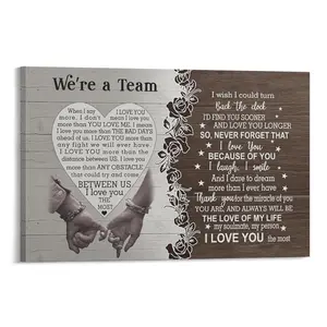 Couple's poster, a perfect gift for your husband/wife for Valentine's Day, birthdays, and anniversaries. Canvas print wall art, ideal for bedroom and living room home decor – decorative artwork, eco-friendly and fade-resistant – creative design.