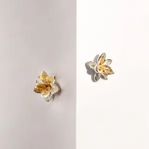 Sweet Lotus Stud Earrings
