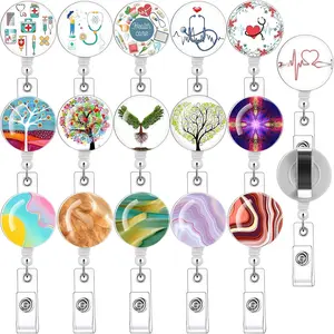 16 count Badge Reels Retractable Badge Holders/ID Badge Holders Retractable