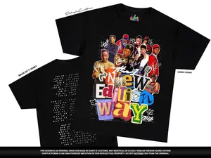 The New Edition Way Tour Exclusive Shirt, Front And Back Graphic Concert Tee, Premium R&B Music Merchandise, Vintage Vibe Top