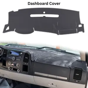 Dashboard Cover for GMC Sierra and Chevrolet Silverado- Fits 2007-2013 Models with Two Glove Boxes, Custom Fit Dash Mat, Premium Carpet, Won't Break Dash Sensors