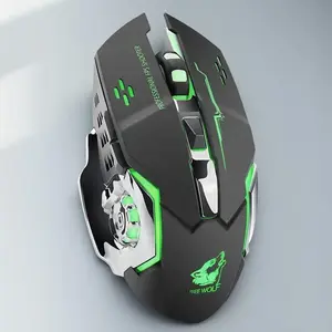 Wireless Gaming Mouse, Rechargeable RGB Gaming Mouse, Ergonomic Design Mouse for Gaming, Office, MAC, Windows Laptop, Desktop