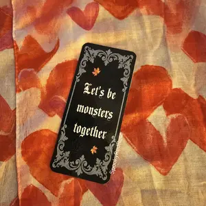 lets be monsters together bookmark horror