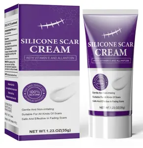 Silicone Scar Cream Scar Gel - Advanced Scar Removal Cream for Surgical Scars, Stretch Marks, Acne, C-Section, Keloids, Old & New Scars Scar Treatment from Body & Face, 35g (1.23Oz)