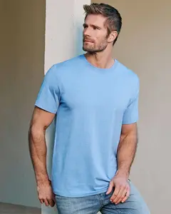 Essential Stretch Comfort Crewneck Tee – Soft Lightweight Cotton Blend, Athletic Fit Everyday T-Shirt