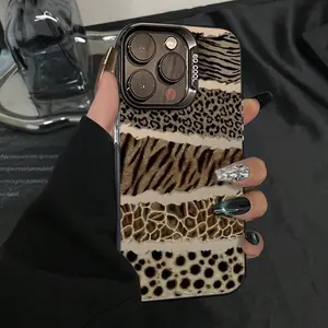 Fashion Leopard Pattern Laser Matte Protective Phone Case for iPhone Series, Ideal Gift for Mother's Day & Birthdays, Perfect for Him Her