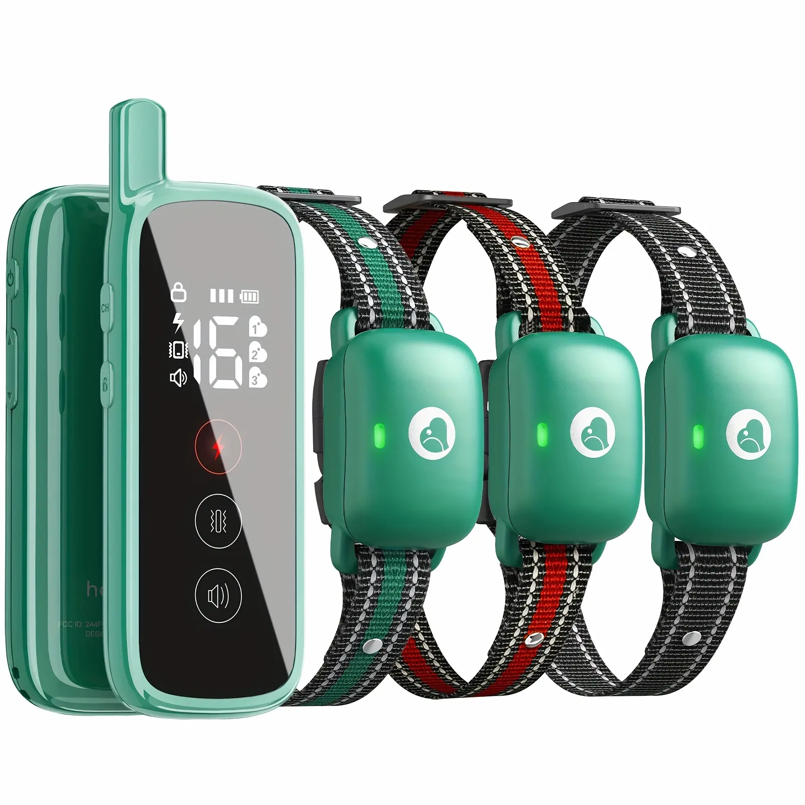 Dog Training Collar With Remote, Smart Dog Shock Collar With 3 Training Modes And Training Icons, Electric Dog Shockers For Large And Medium Dogs Receiver Function