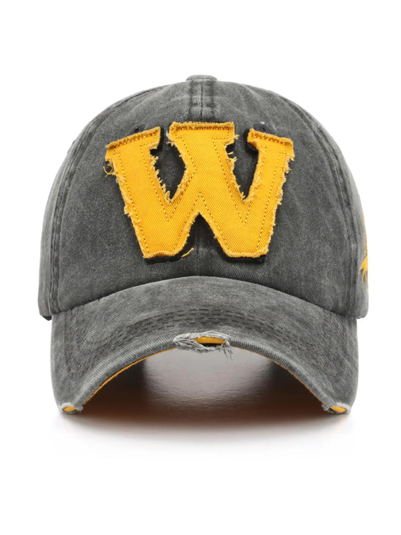 Unisex Cool W Letter Embroidery Dad Baseball Hat | Vintage Washed Distressed Hip Hop Sports Cap
