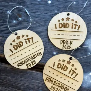 Preschool graduation, kindergarten graduation, pre k, child’s handwriting, ornament