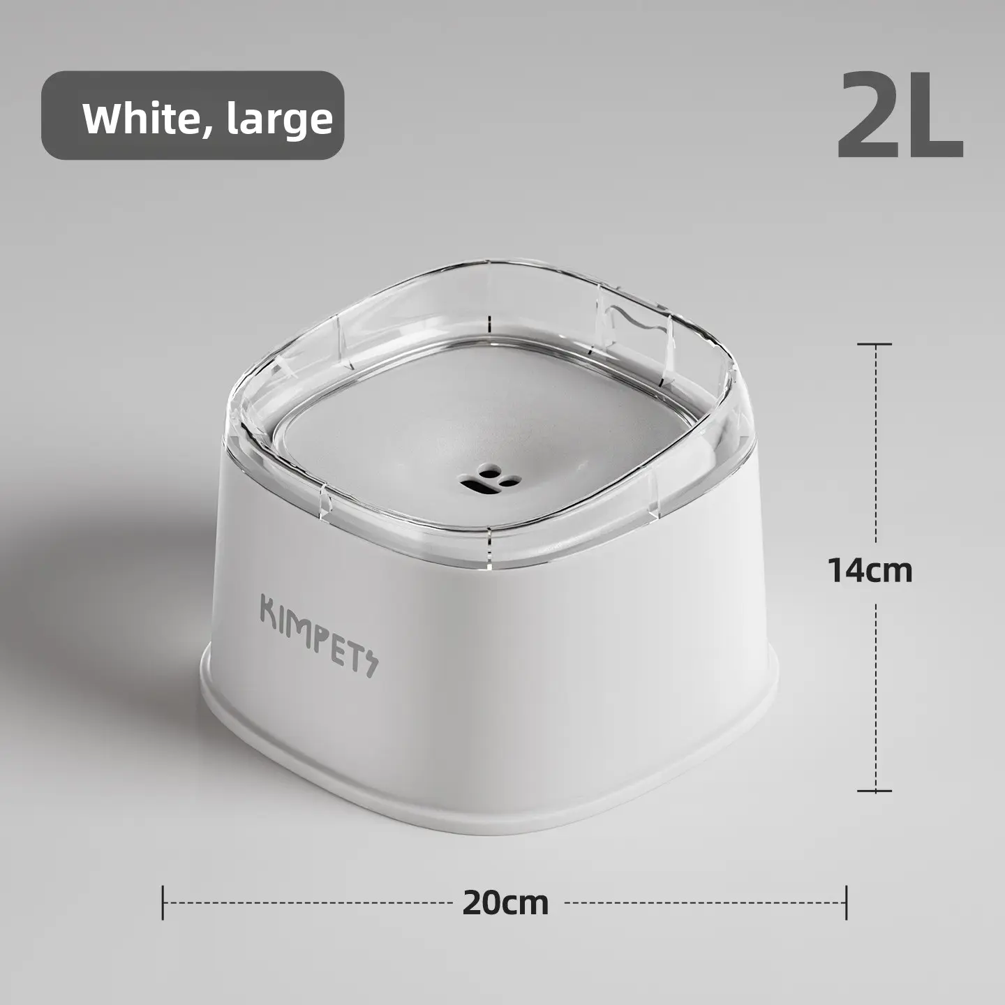 Floating bowl pure white