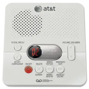 AT&T  Digital Answering System with Min Record Time- White