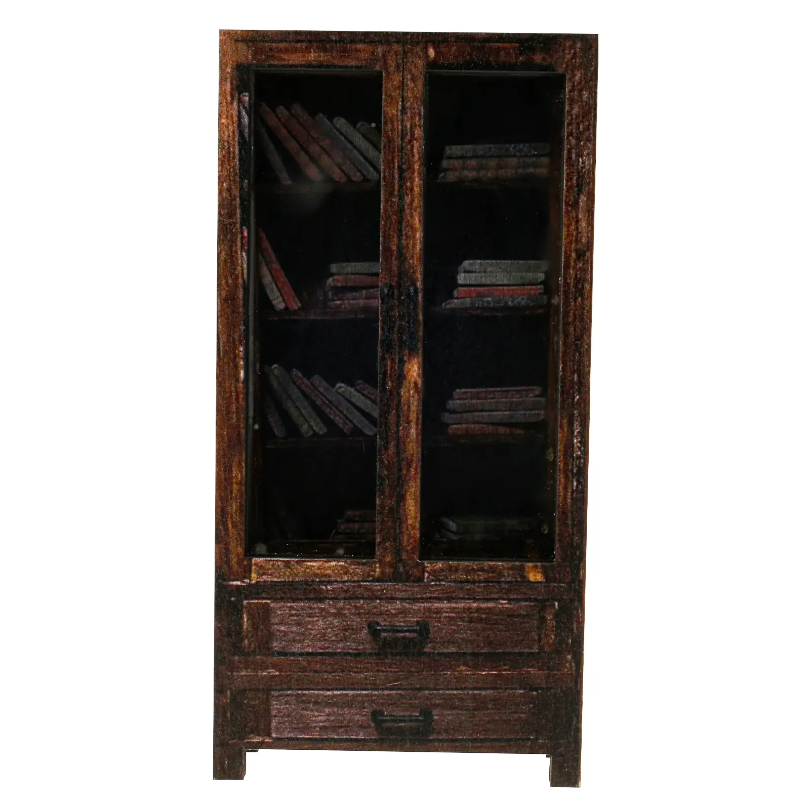 Dollhouse Miniature Bookcase Wood Miniature Dollhouse Bookshelf Decorative Miniature Book Shelf Dollhouse Space Saving Tiny Bookshelf Dollhouse Mini Bookshelf Toy for Home Office