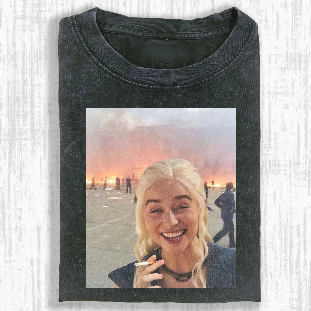 Game of Thrones Daenery T-Shirt, Funny Meme Vintage Aesthetic Tee, Comfort Colors Style, Fan Gift, Casual Unisex