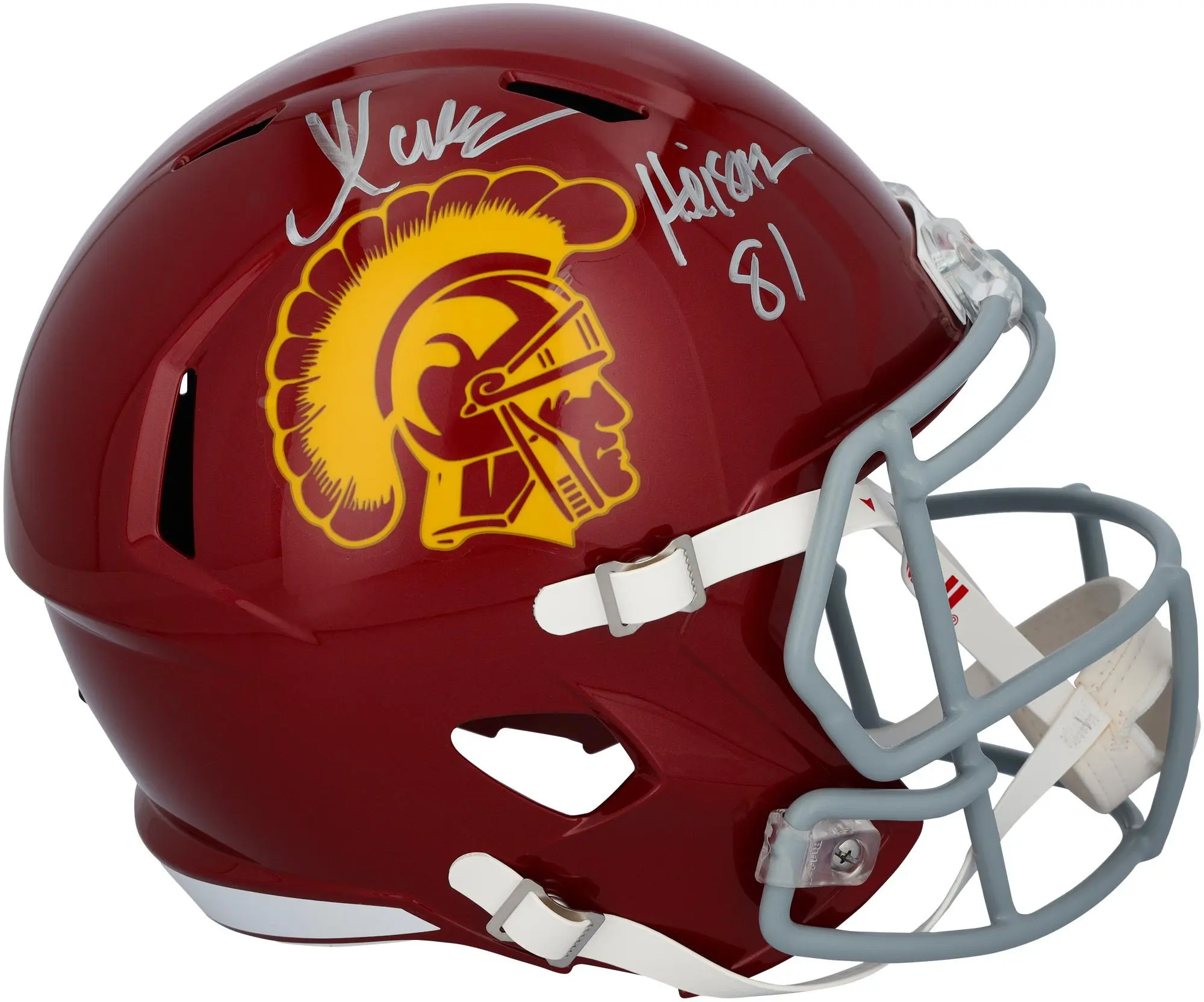 Marcus Allen USC Trojans Autographed Riddell Speed Replica Helmet with "Heisman 81" Inscription - Fanatics Authentic Certified