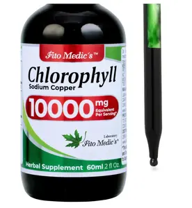 FITO MEDIC'S Lab | Liquid Chlorophyll | Chlorophyll Liquid Drops | 50 mg 200:1 Ratio Extract per Serving.