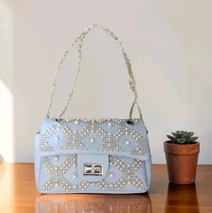 Pearl Studded Handbag