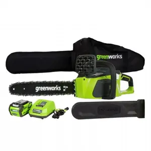 Greenworks 20312 40V Gmax Digipro Brushless Chainsaw With 4.0Ah Battery And Charger