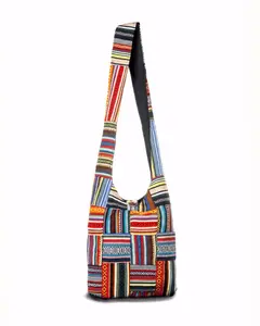 Jupiter Gear Kathmandu Collection Patchwork Striped Hobo Bag