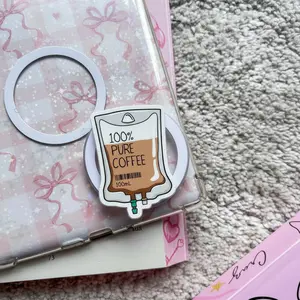 100% Pure Coffee Magnetic Phone Grip – Cozy Reader Vibes