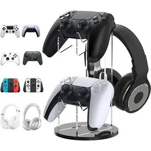 Ps4/ps5 Controller & Headset Stand, Wall-Mounted Game Accessory Organizer, Durable Design, Console Peripherals Storage Solution
