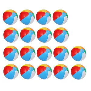 18 Pack Rainbow Beach Balls for Kids Pool Toys,12 in Inflatable Swimming Pool Beach Balls for Summer Water Games Outdoor Fun Play Game Activities, Birthday Party , Hawaiian Tropical Theme Party