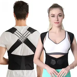 Adjustable Posture Corrector Back Brace Shoulder Straightener with Shoulder Support Relieve Back Neck and Shoulder Pain for Men and Women Shoulder Brace for Back and Spine Alignment