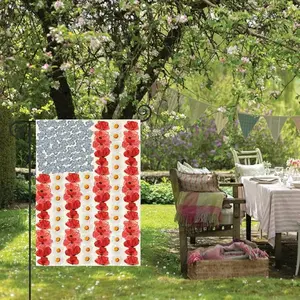 Memorial Day Garden Flag 12x18 Inches, Dual-Sided Outdoor American Flag Yard Decoration, Patriotic Memorial Day Decor, Outdoor Setting