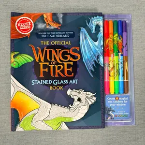 The Official Wings of Fire Stained Glass Art Book: Create 18 Sun Catchers