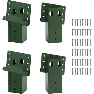 Outdoor 4"x 4" Compound Angle Brackets for Deer Stand Hunting Blinds Shooting Shack and Tree Houses