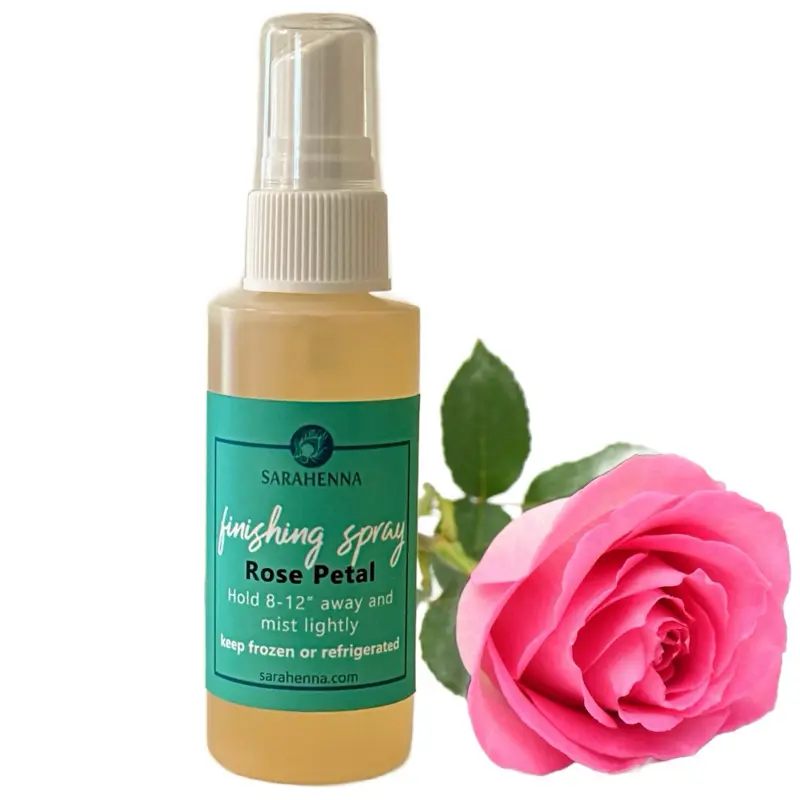 Rose Finishing Spray for Henna and Jagua to Promote Longevity and Darker Stains