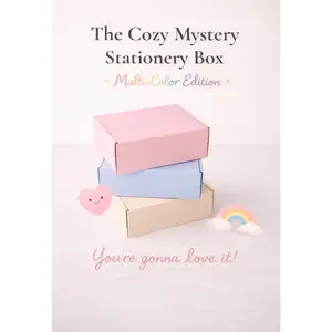 Color Mix Cozy Mystery Stationery Box – 25 Surprise Items!