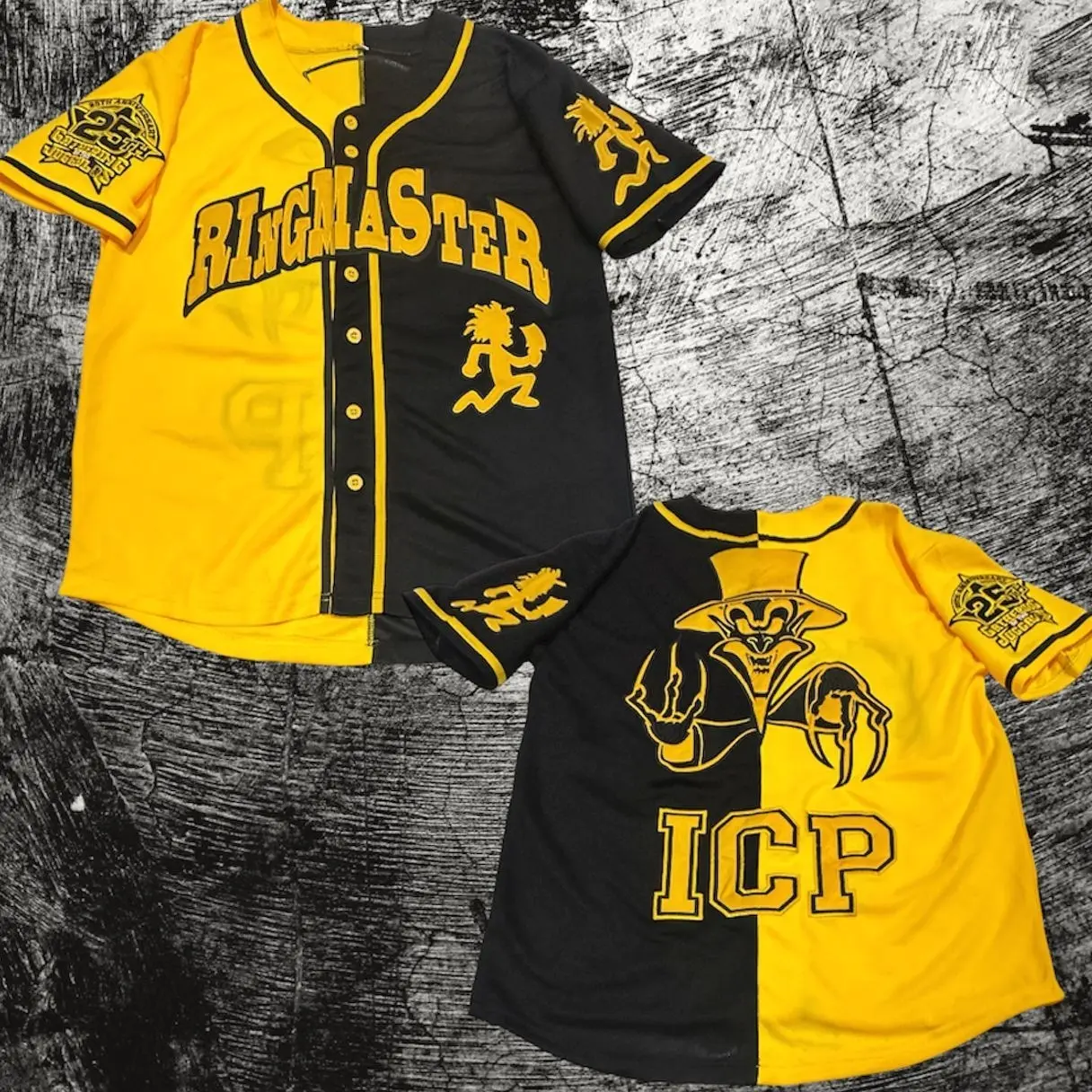 Split Colors Ringmaster Baseball Jersey ICP Juggalo Jersey