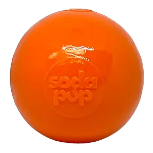 SodaPup Squeak Ball Ultra Durable PUP-X Blue Floating & Chewing Ball for Dogs 30 Day Replacement Guarantee Made in USA