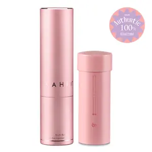 KAHI Wrinkle Bounce Multi Balm Refillable Edition + Refill Kit - All-in-One Hydrating Lip Balm Eye Neck Cream Make Up Base & Face Moisture (0.32 oz)