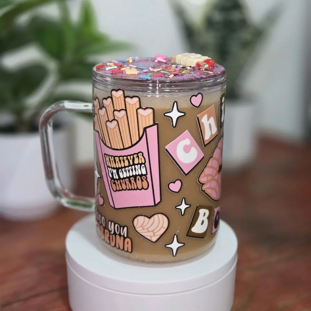 glitter lava effect snow glove tumbler with floating glitter in liquid between walls vaso tipo snow globe Drinkware Cup Washable Reusable Portable Mug