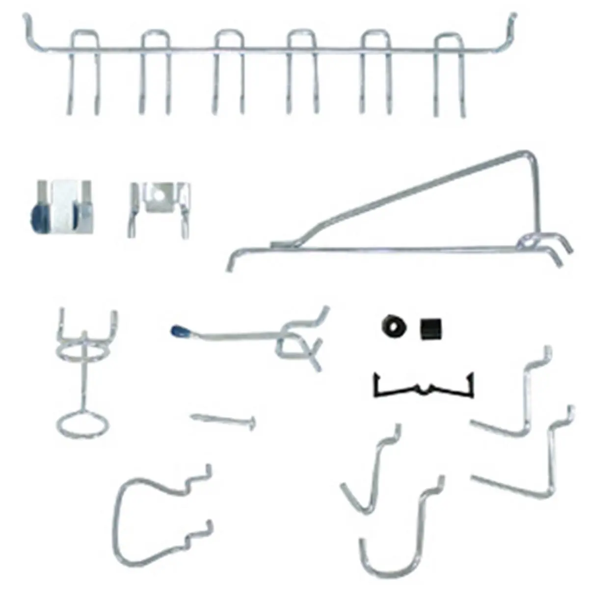 Crawford 1851A 47-Piece Peg Hook Assortment, Household Organiser for Home Supplies, Hooks & Rails Storage