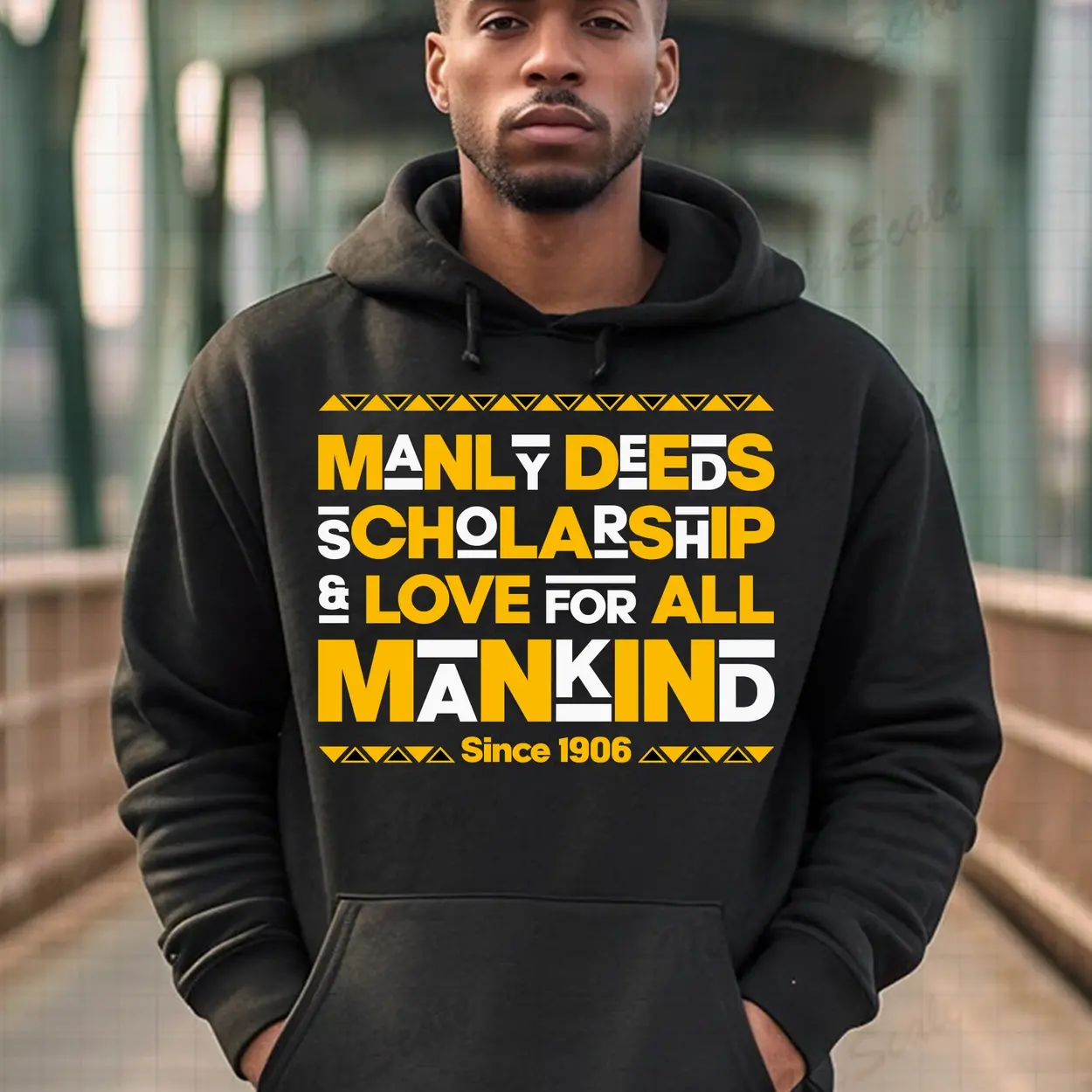 Alpha Phi Alpha Hoodie. Alpha 1906 Fraternity Hoodie. Ice Cold Brothas, The Oldest & The Coldest, Men of Distinction.