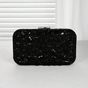 Asymmetrical Acrylic Diamond Evening Clutch Purse Bag, Handheld Shoulder Crossbody Bag, Fashion Luxury Women Bag for Daily, Party, Wedding, Charming Rhinestone Bag Suitable for Party Girls and Women, Party Dinner Banquet